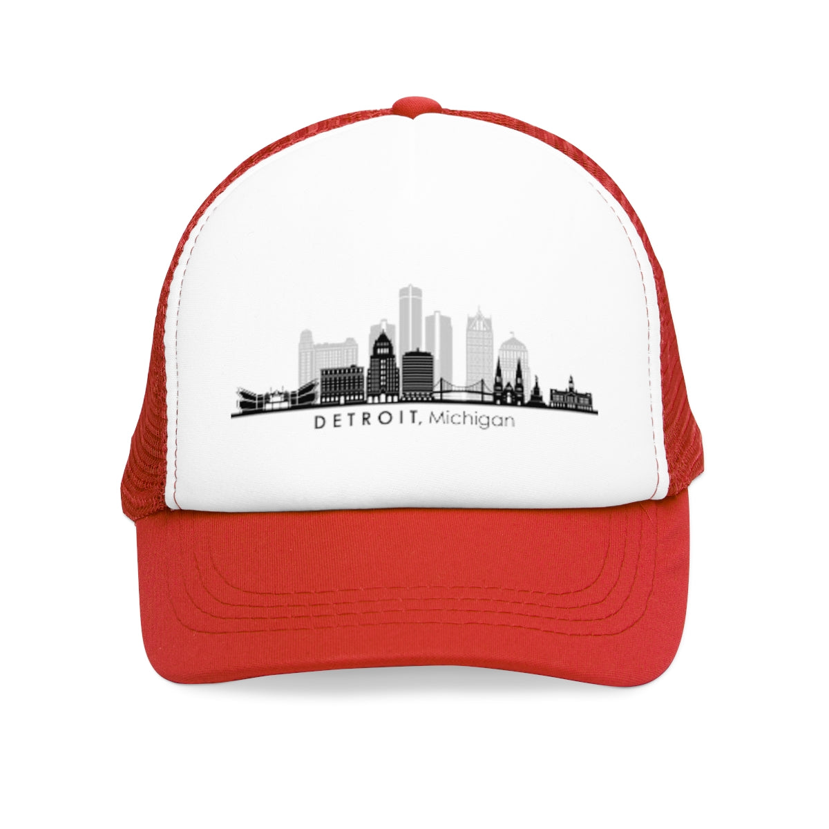 Detroit Skyline Trucker Mesh Cap