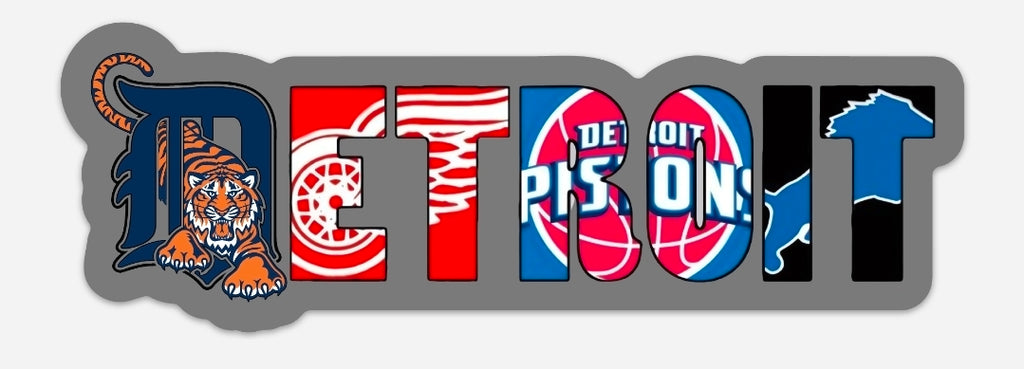 Detroit Sports Sticker