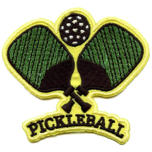 Pickleball Paddle Iron-On Patch