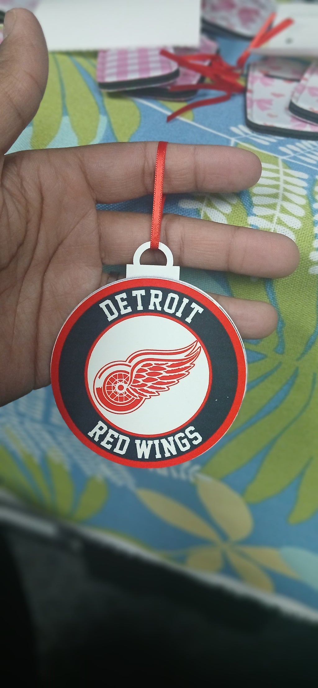 Red Wings Custom Ornaments