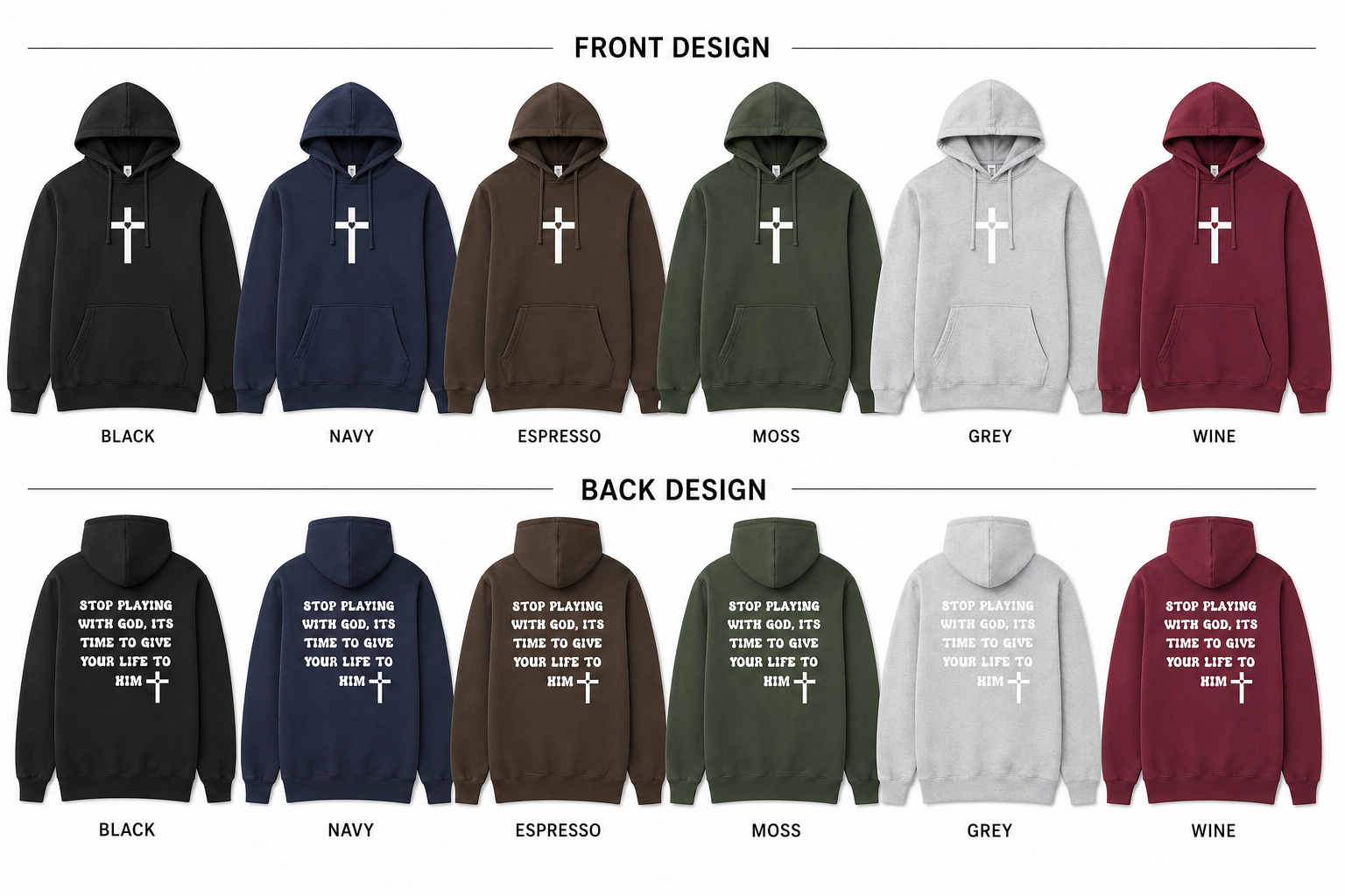 Pre-order “Stop Playing With God” Hoodie – Faith-Based Streetwear