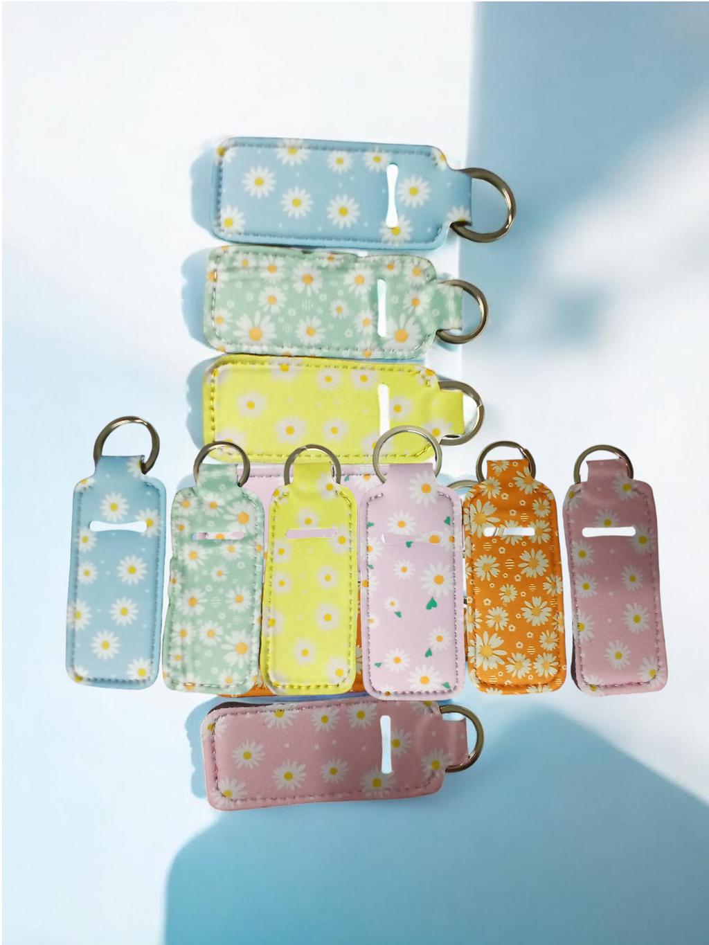 Floral Lipgloss Keychain Holder